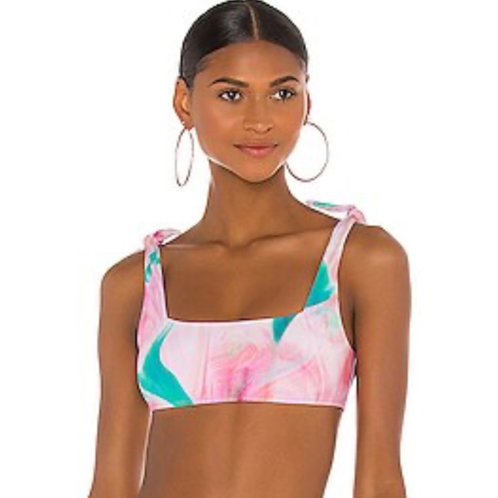 FRANKIES BIKINIS Kendall Bikini Top in Trippy
